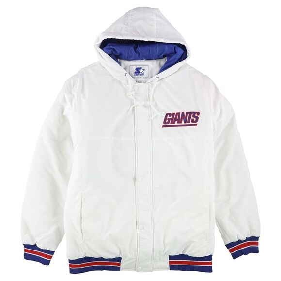 STARTER Mens New York Whitents Jacket White L DM